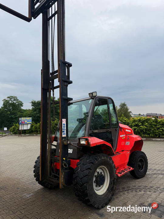 wózek widłowy terenowy MANITOU M302 3000 kabina łódzkie Działoszyn