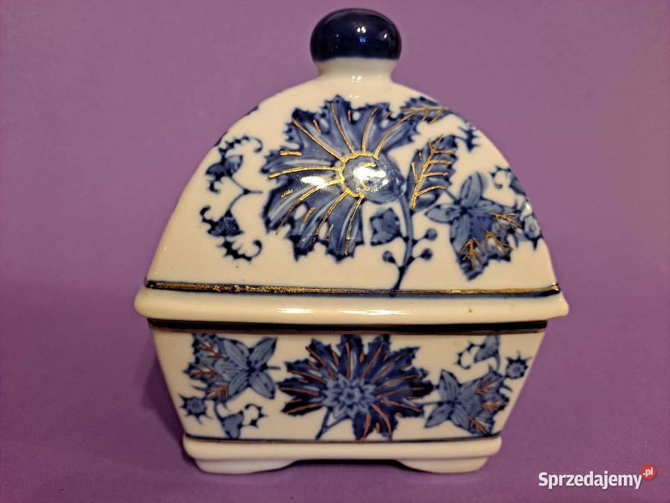 Porcelanowa chińska szkatuła pojemnik na imbir Kraków