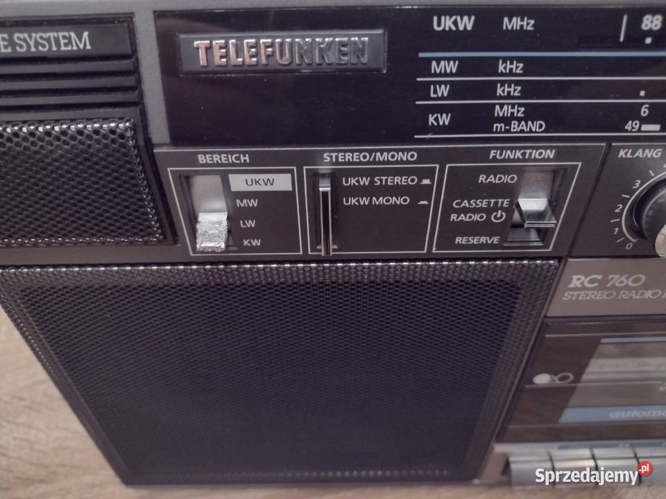 Radiomagnetofon Telefunken RC760 z Bluetooth TOP Żukowo