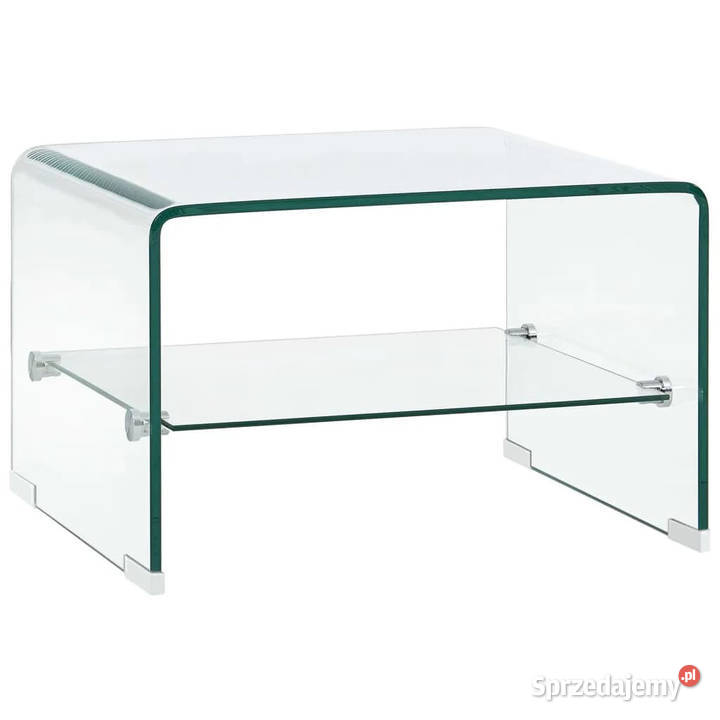 Stolik kawowy przezroczysty 50 x 45 x 33 szkło