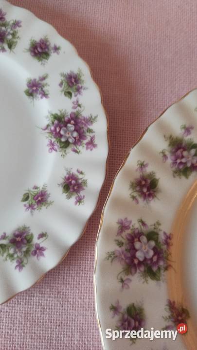 Talerzyk śniadaniowy Sweet Violets Royal Albert pomorskie Gdańsk sprzedam