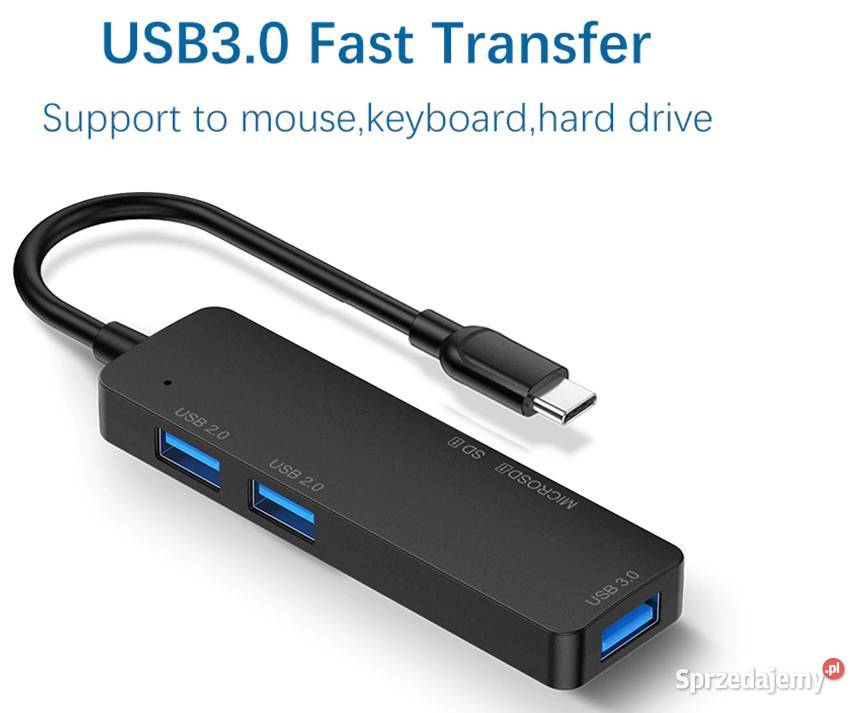 Adapter C Hub 5 w 1 Multi Splitter Nowa Sól sprzedam