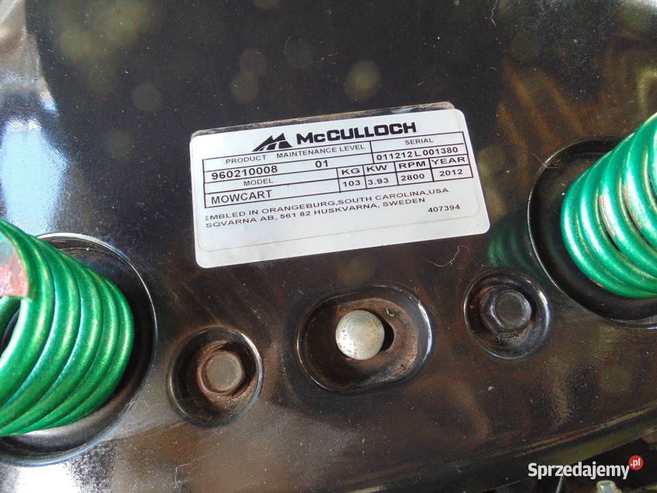 kosiarka traktorek mowcart MCCULLOCH Kraków