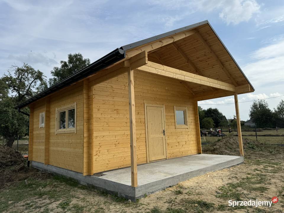 DREWNIANY DOMEK LETNISKOWY PEONIA Z ANTRESOLĄ sprzedam