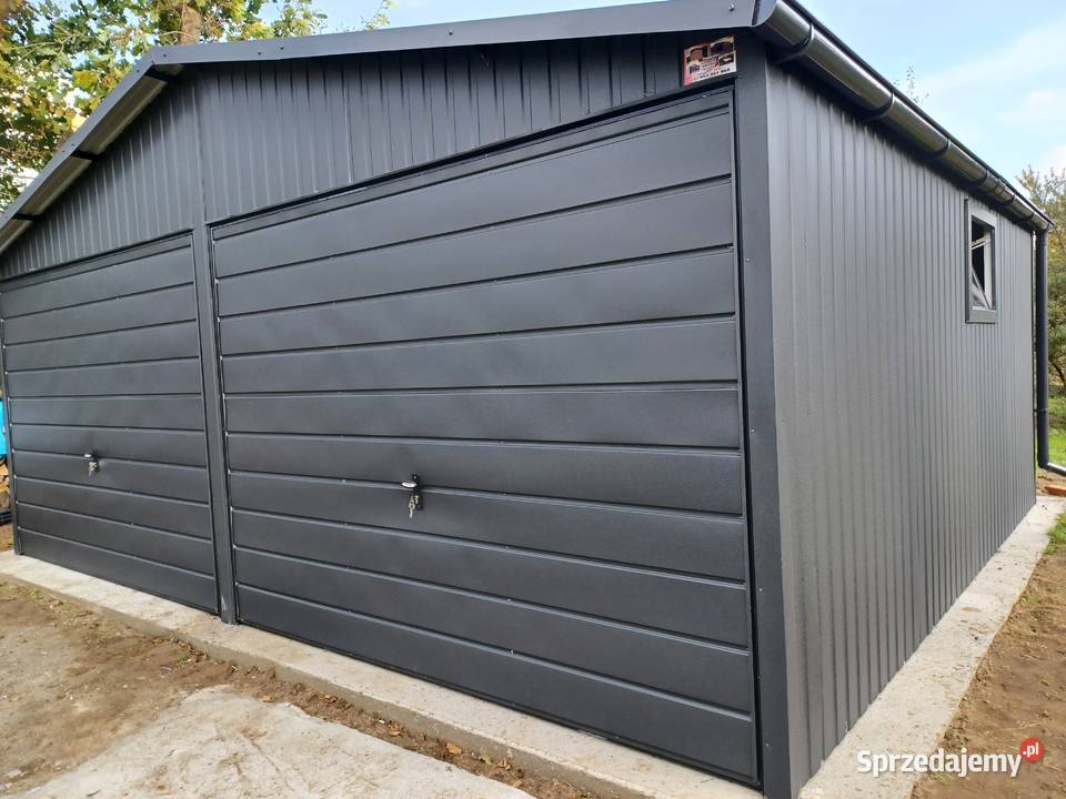 GRAFITOWY Garaż Blaszany 6x6 Garaże Blaszane Białystok
