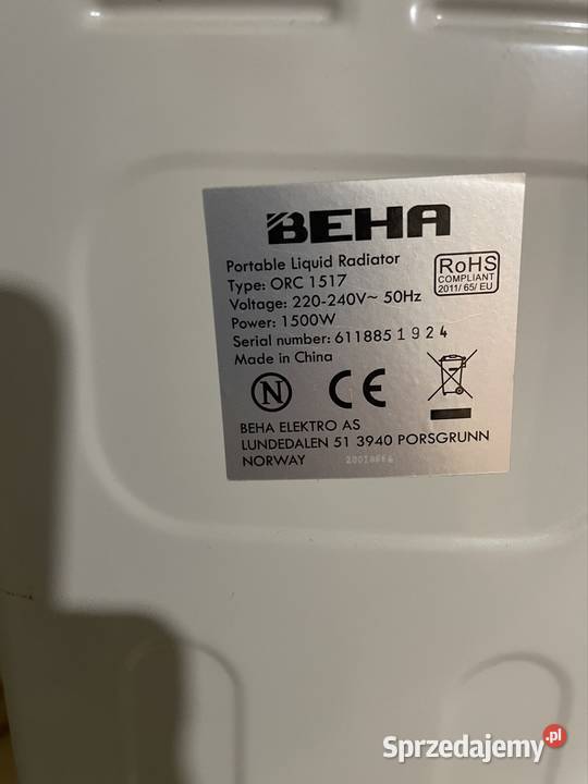 Grzejnik elektryczny olejowy Radom