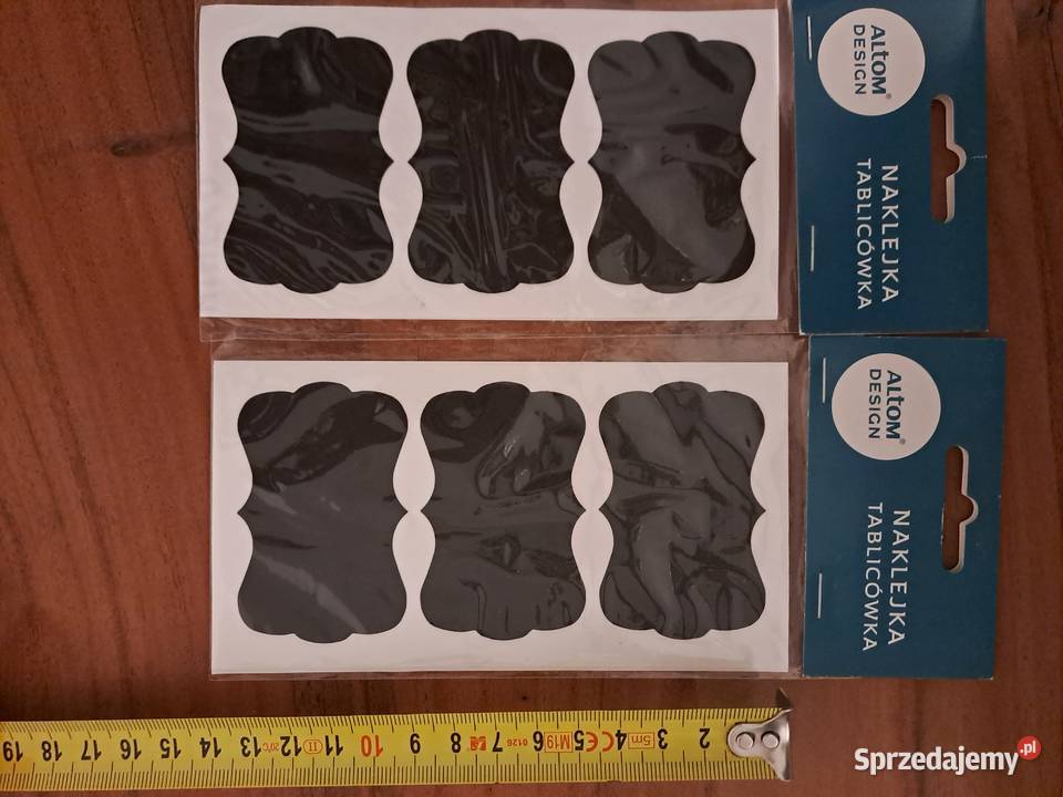 12 x Naklejka tablicowa Naklejka na słoik Warszawa