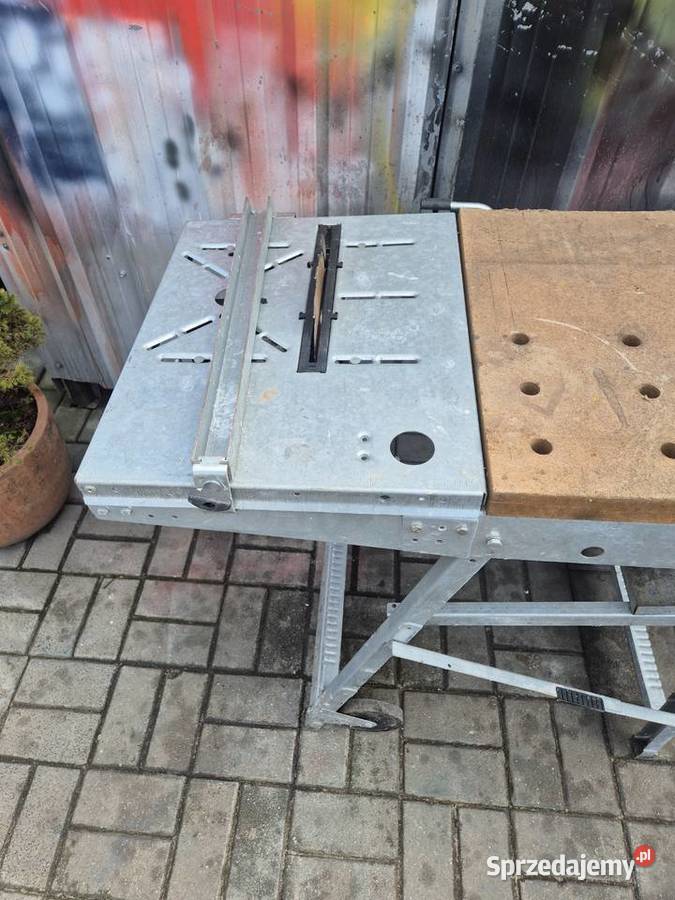 Stół roboczy Wolfcrafta z piłą łódzkie Poddębice