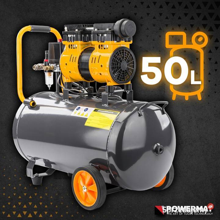KOMPRESOR BEZOLEJOWY 50L SPRĘŻARKA 8 BAR 290lmin Zawiercie