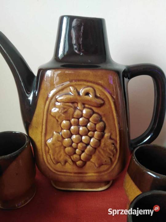 Zestaw Ceramiczny Bułgarski Winorośla Wałbrzych