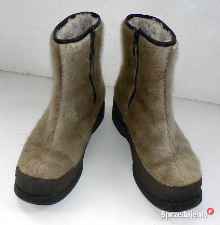 botki z futra morsa ocieplane natwełną 385 Łódź
