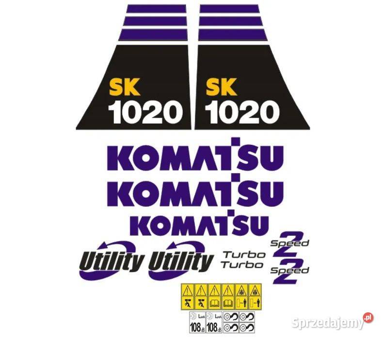 Naklejki oklejenie naklejka KOMATSU SK1020 Janików