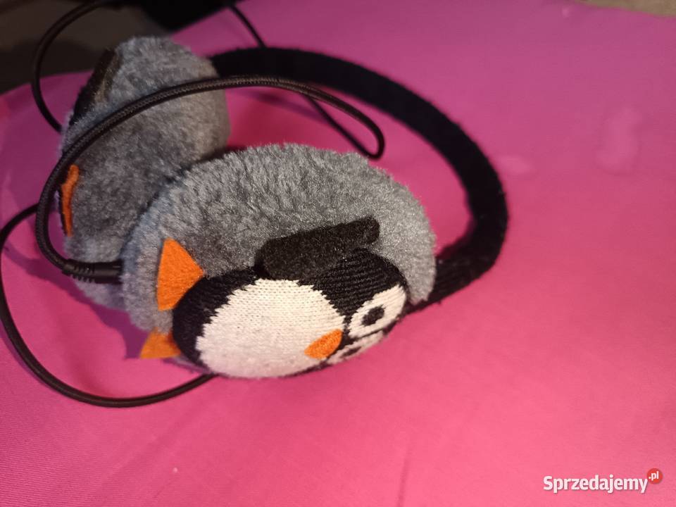 Słuchawki z pingwinkiem ocieplanewiatrowe mazowieckie Jatne