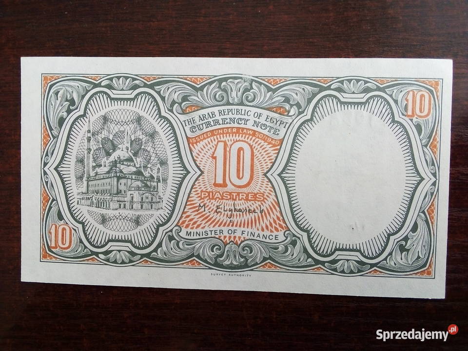 Banknot 10 piastrów Egiipt Płońsk