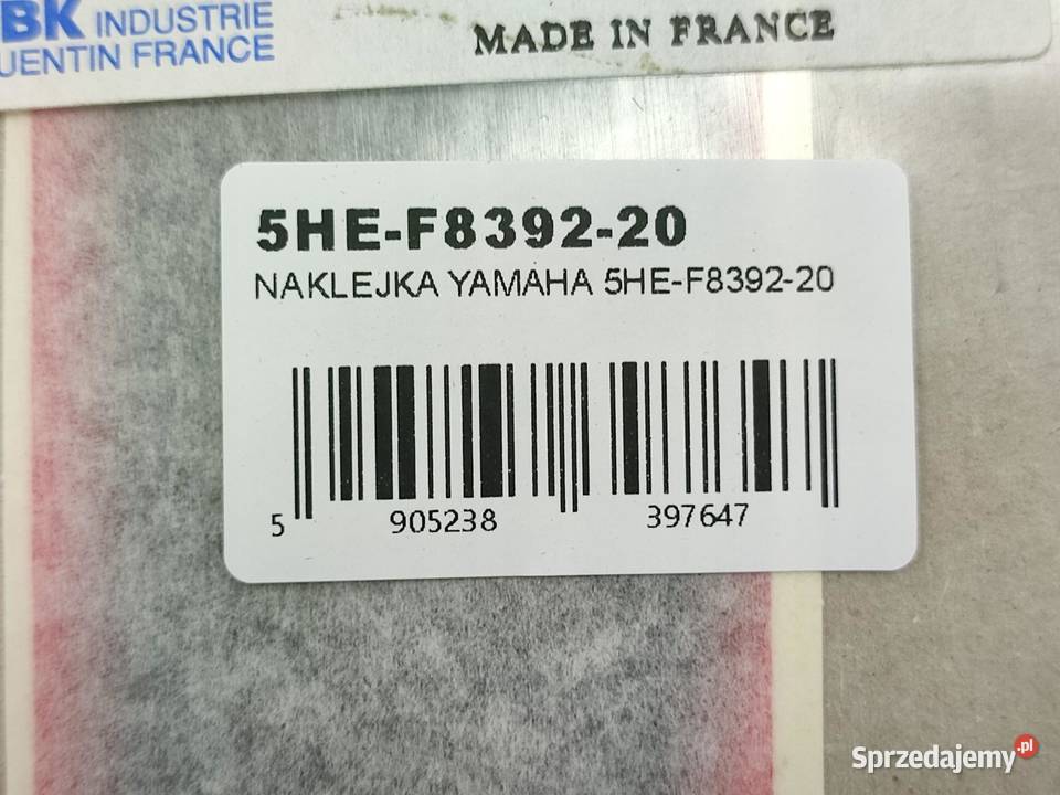 NAKLEJKA CZACHY PRAWA YAMAHA YQ50 AEROX 2001