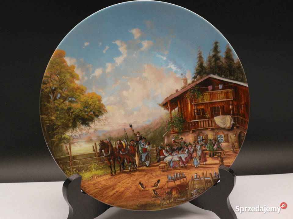 Talerz kolekcjonerski Sielanka wiejska Seltmann