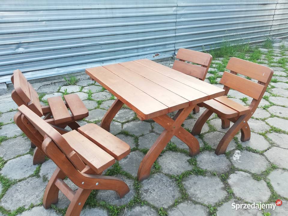 Stół 4krzesła 120x77x74wys 45 gr Meble ogrodowe