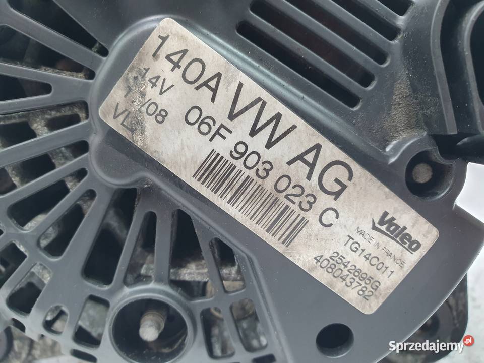ALTERNATOR VW Golf V 19 TDI Valeo 06F903023C osobowe Chełm
