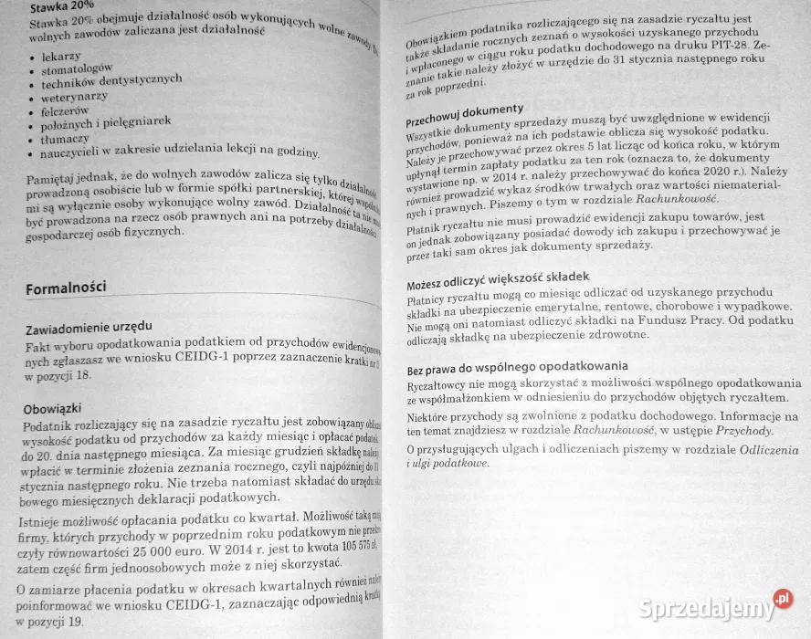 Jednoosobowa firma Danuta Młodzikowska Bjorn Rok wydania 2014 Chełm sprzedam