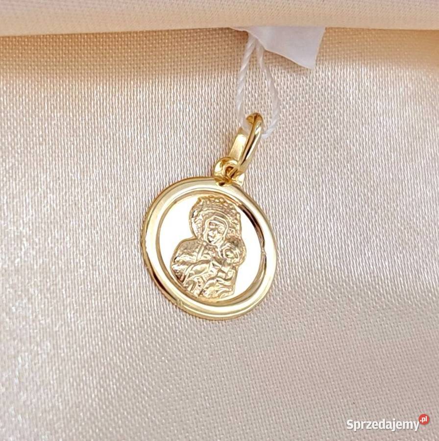 Medalik Złoty Matka Boska pr333 Z778 Pozostałe Poznań
