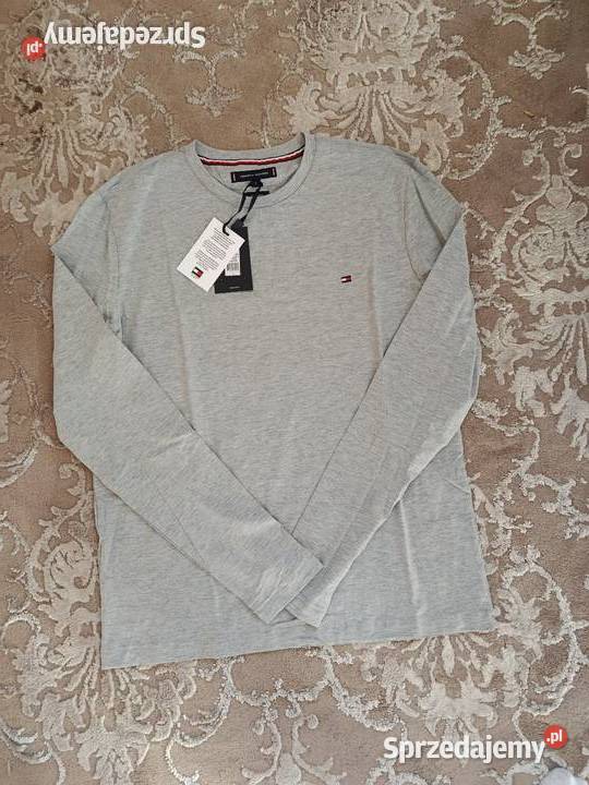Longsleeve Tommy Hilfiger najwyższa jakość szary Rozmiar S Białystok sprzedam