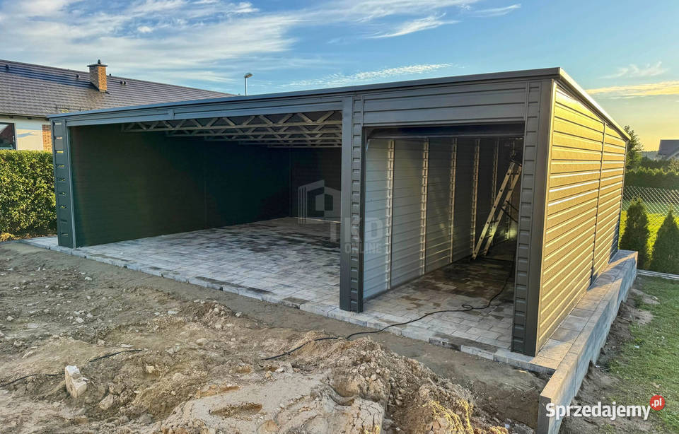 Wiata samochodowa 6x6m Garaz blaszany 25x6m Leszno sprzedam