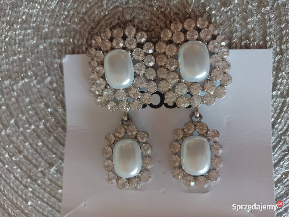 ASOS Bogato zdobione kolczyki ślubne z Londynu