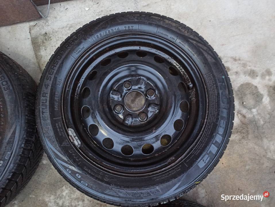 FELGI STALOWE 4X100 Z OPONAMI ZIMOWYMI AYGO Milejów-Osada
