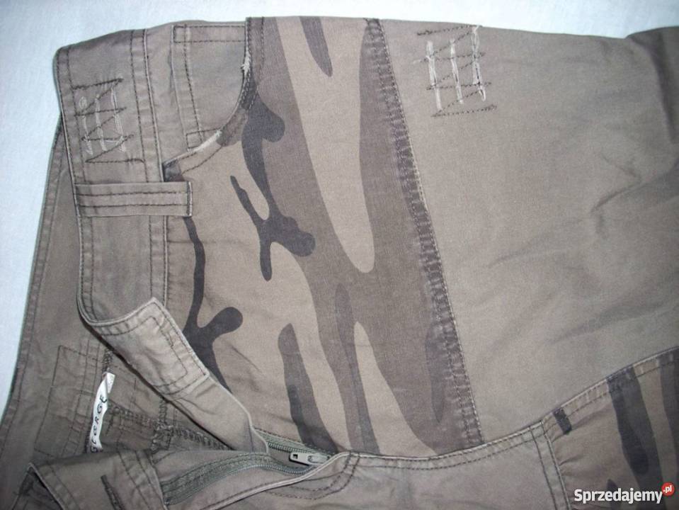 GEORGE spódnica Militarna Dżinsowa Moro 38 M L brązowy/beżowy Nowy Sącz