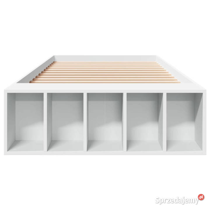 Rama łóżka biała materiał drewnopochodny 90x200 mazowieckie Warszawa