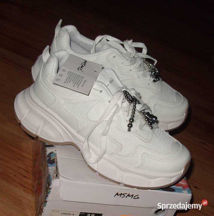 Adidasy Sneakersy ozdoby Miś kokardka siateczka wielkopolskie Rawicz
