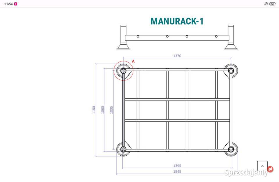Regały Manurack słupkowokielchowe