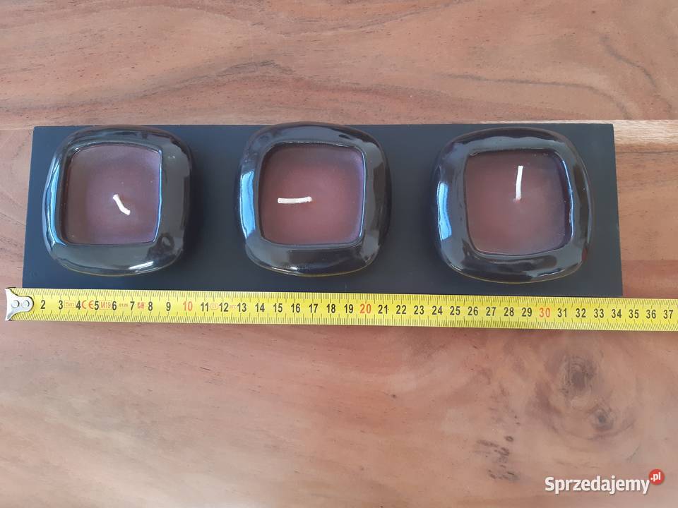 Świecznik z podstawką styl japoński Świeczki mazowieckie Warszawa sprzedam