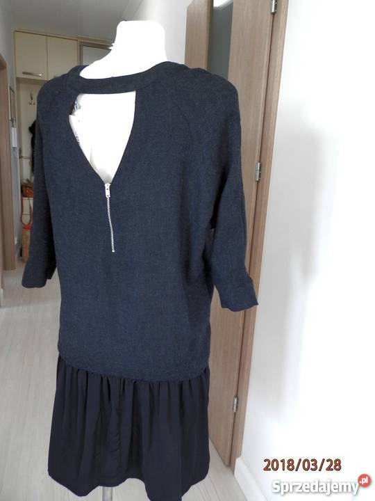 Sukienka Bershka Grafitowa Modne Plecy Nowa podlaskie