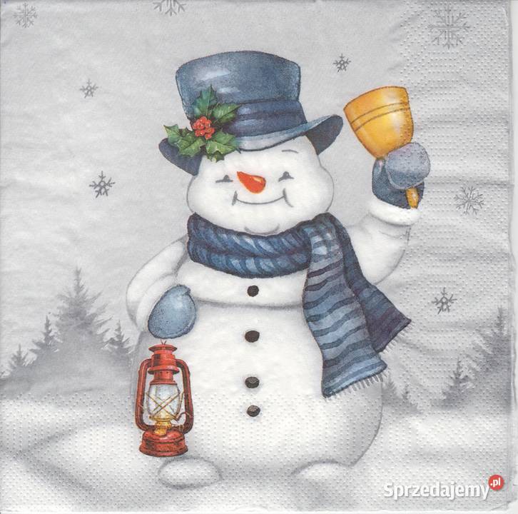 Dekupaż serwetki Boże Narodzenie Święta Mikołaj świętokrzyskie sprzedam