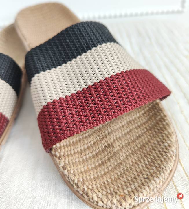 Klapki Esmara plecione espadryle paski 39 boho Szczecin