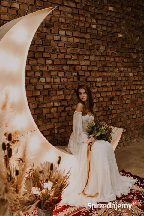 Księżyc podświetlany Boho Rustykalny Częstochowa