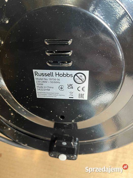 Paro war Ryżo war Russell Hobbs 18 l czarny 700 Tuliszków