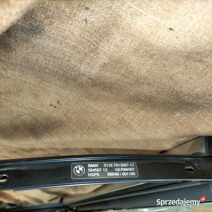 Mechanizm rolety szyby drzwi lewych tylnych BMW śląskie Poręba