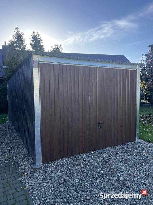Garaż blaszak 3x5 orzech brama Warszawa sprzedam