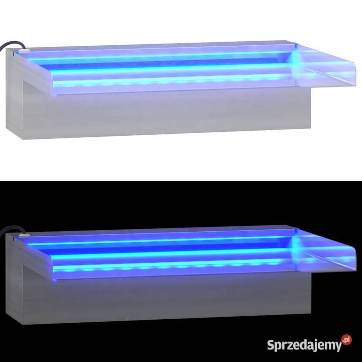 Wylewka do wodospadu z RGB LED stal nierdzewna Warszawa