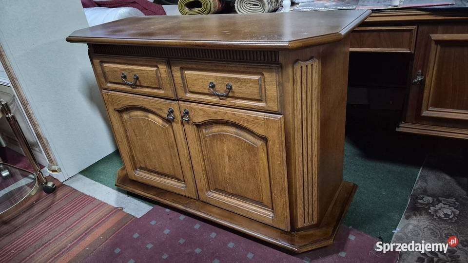 Komoda dębowa pod telwizor dąb rustykalny 81cm sprzedam