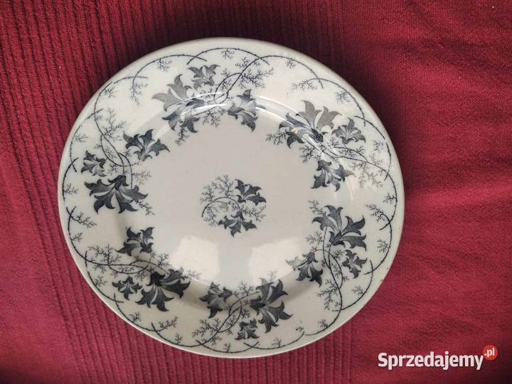Porcelanowy zabytkowy talerz VilleroyBoch Elbe Gdańsk