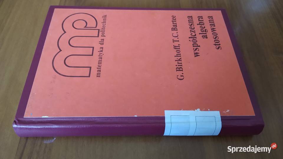 Współczesna algebra stosowana Birkhoff Bartee