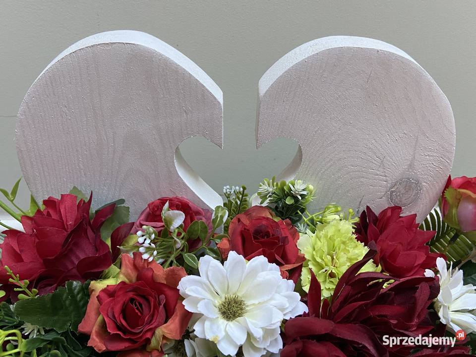 Kompozycja kwiaty sztuczne cmentarz stroik grób Kalisz sprzedam