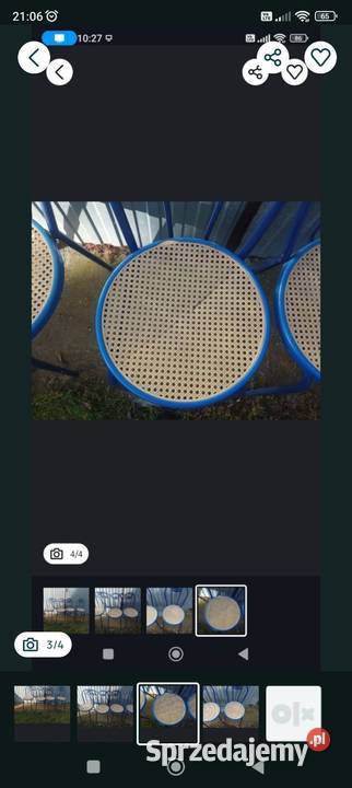 Krzesła Metalowe Komplet