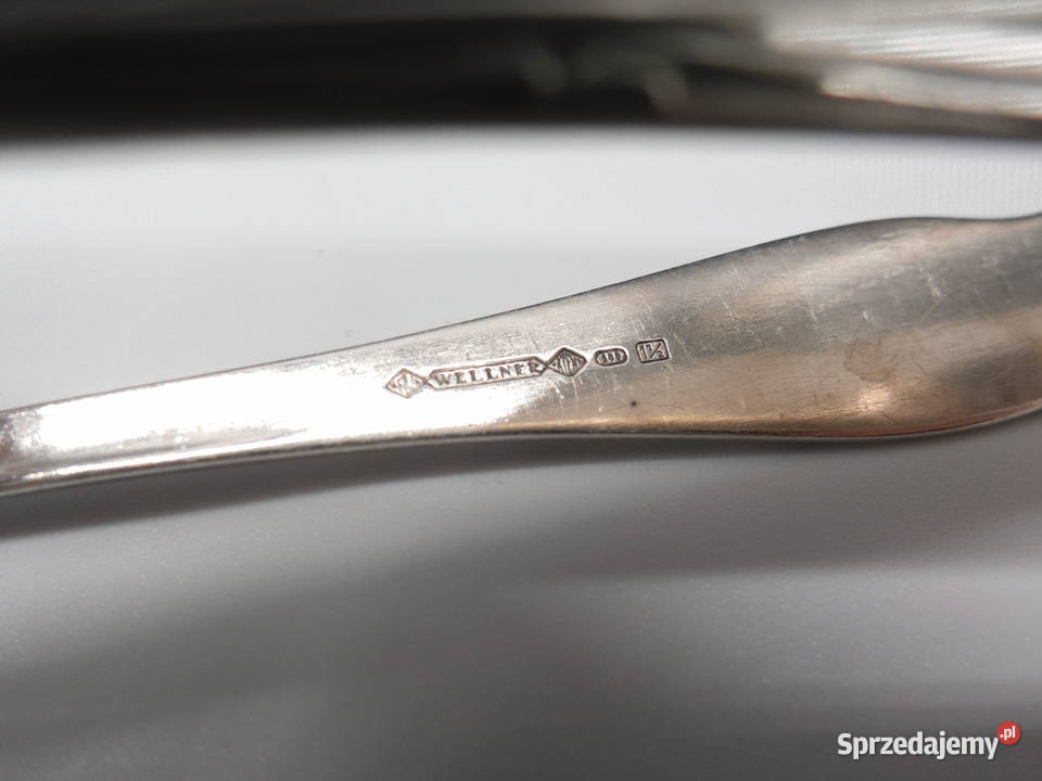 Posrebrzane szczypce do cukru marki Wellner Raszków