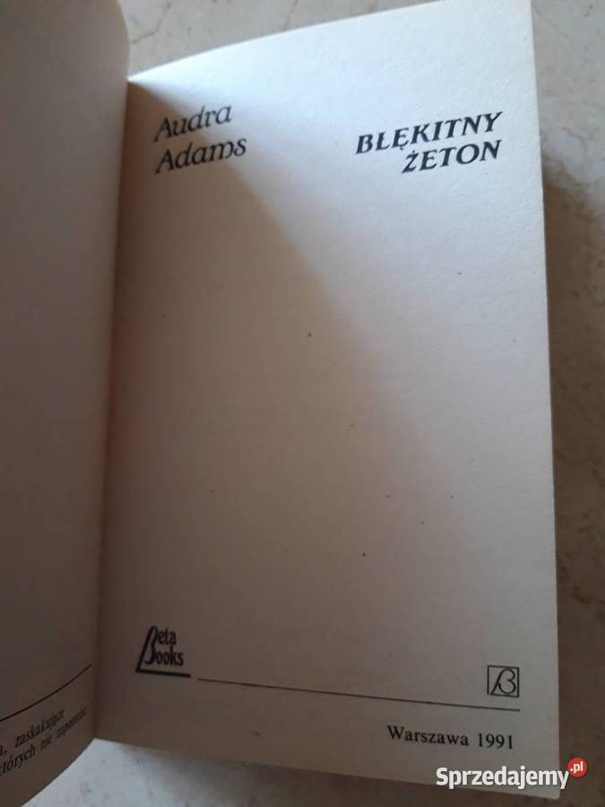 Namiętności Audra Adams Błękitny Żeton 1991 Bielsko-Biała