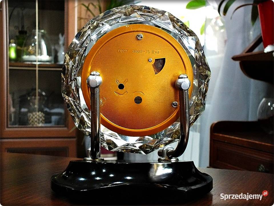 Zegar kryształowy Majak radziecka elegancja lat Żary sprzedam