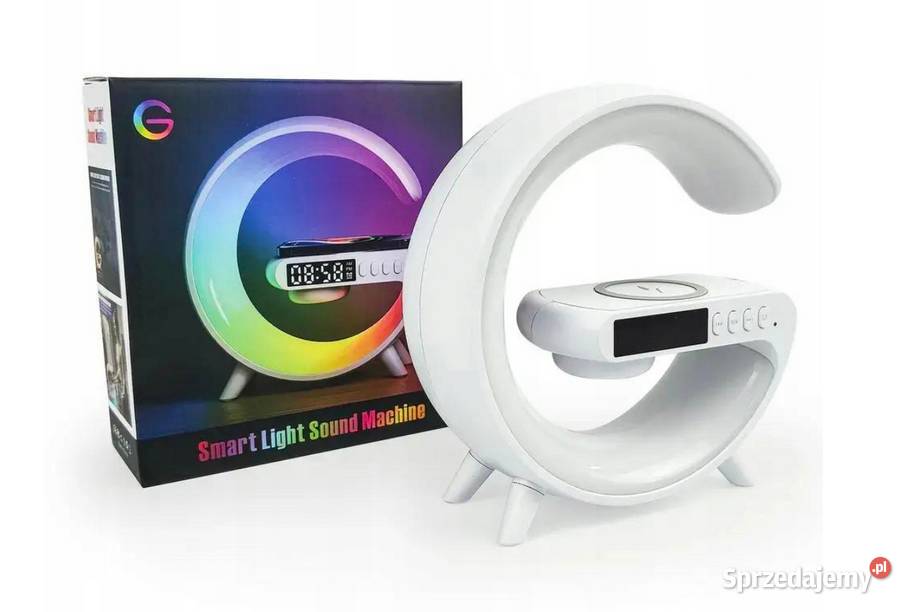 Lampka LED RGB Głośnik Ładowarka INDUKCYJNA Żory